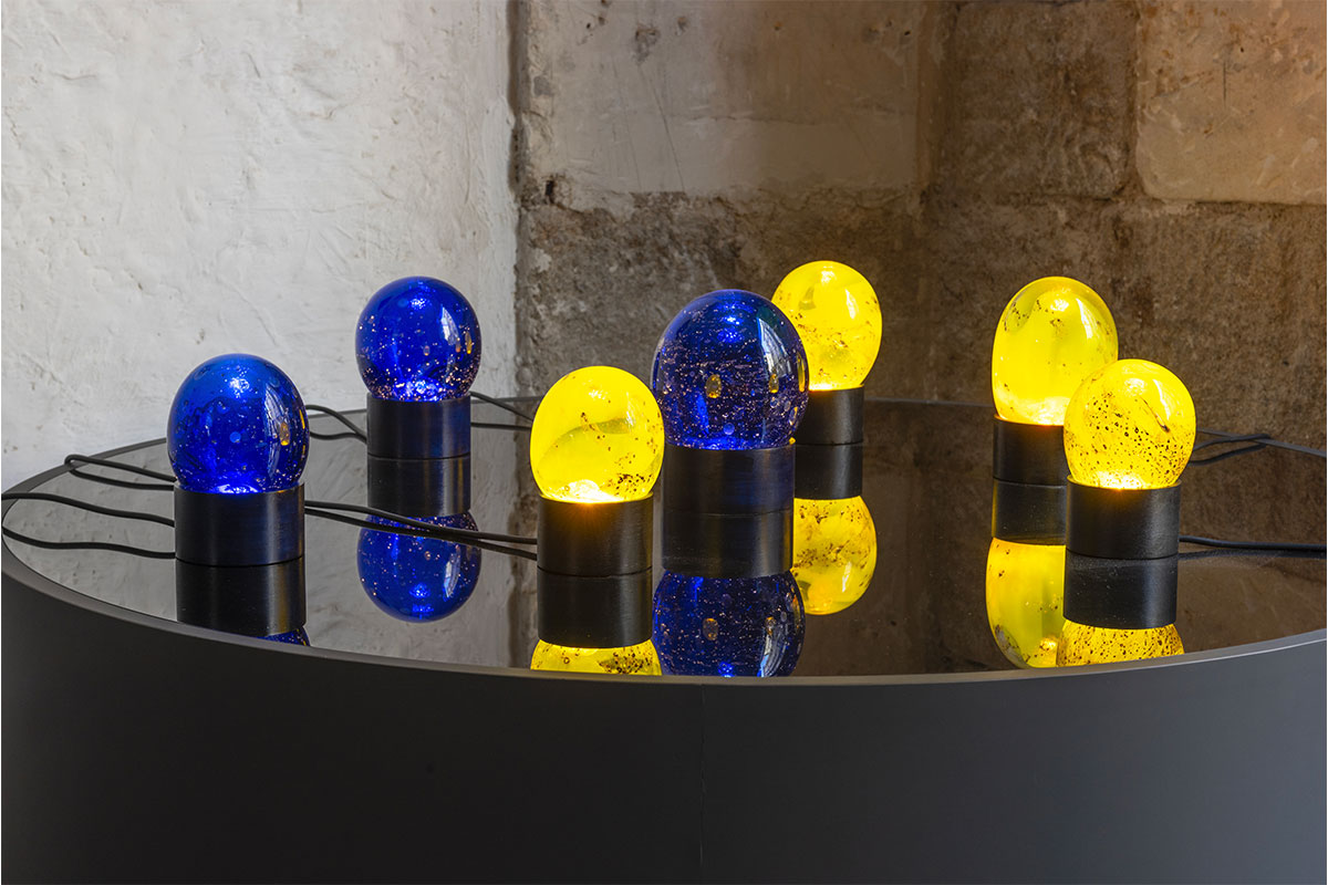 Exposition Infiniment(s) Sophie KERAUDREN Hartenberger Sculpture lumineuse Galerie MIRA Nantes