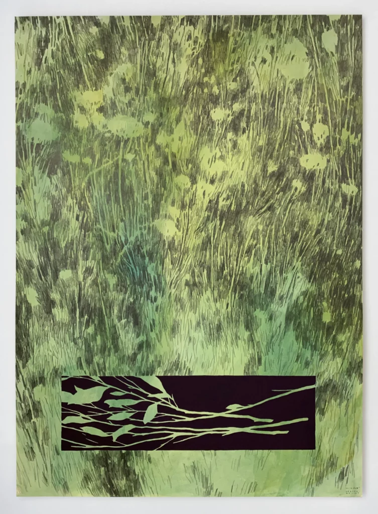 COLLECTE IX _ Aquarelle, graphite et acrylique _ 70x100cm _ Papier pur coton 710gr copie