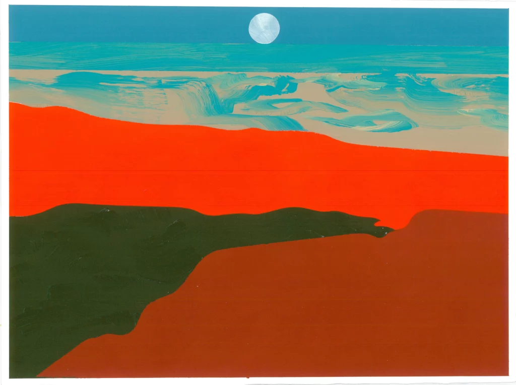 paysage-Plage-orange-marta-orzel-galerie-mira copie