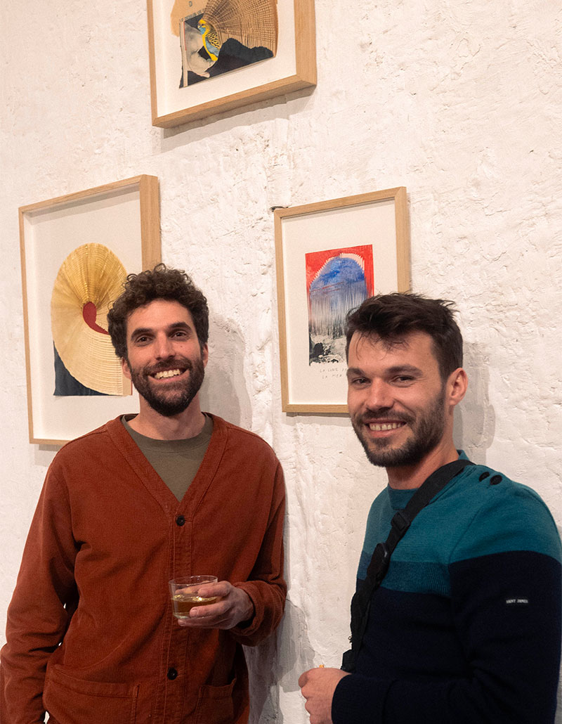 papiers-vernissage-luc-leblanc-geoffroy-pithon-galerie-mira