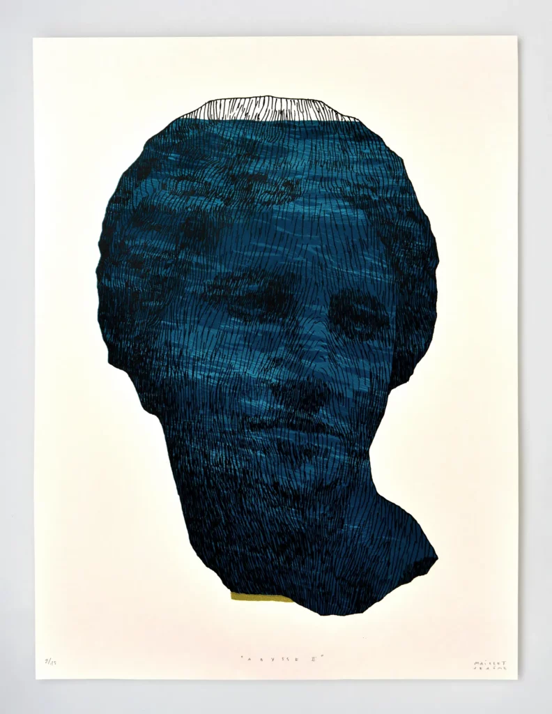 02. Abysse 2 _ 30x40cm _ sérigraphie 5 passages _ 15 ex. _papier fabriano 285gr