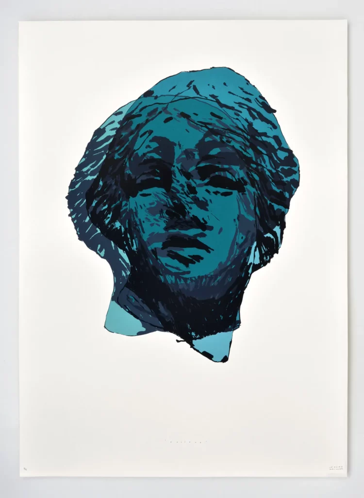 25. éclipse _ 70x100cm _ sérigraphie 6 passages _ 12 ex. _ Papier Old Mill 350gr