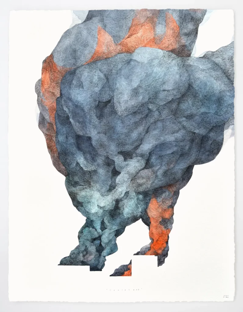 fracas-13_76x56cm_aquarelle,-acrylique-&-encre-de-chine