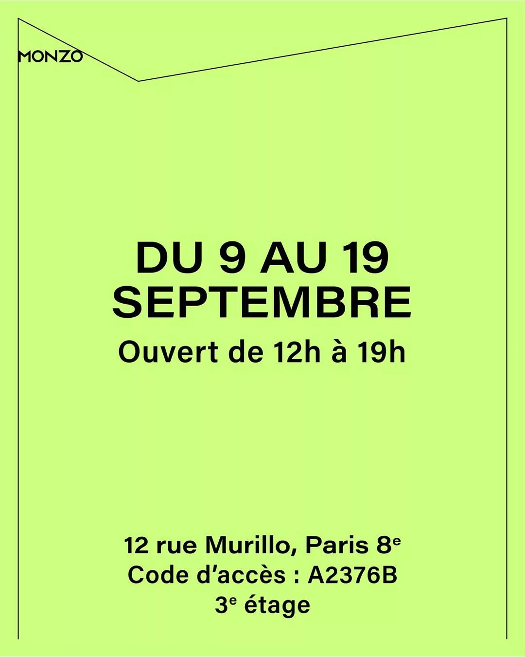 LA CULTURE A HORREUR DU VIDE
✨ MIRA - Hors les murs ✨
🌝 9 au 19 septembre 2026 🌚
🍀 12 rue Murillo, París 8
🍄 A2376B, 3ème étage
@ferreol_babin @makiko_furuichi @barreaucharbonnet @magalicazo @sylvaindescazot @valfretin Cyprien
 
Pour cet événement Hors les murs, nous avons sélectionné des artistes et designers, dont les œuvres d’art et d’artisanat d’art - collectionnées par @alexlepageparis Alexandra Lepage - dialogueront avec celles de nos confrères galeristes, et résonneront avec l’espace du duplex parisien Monzo et la canopée du parc Monceau.